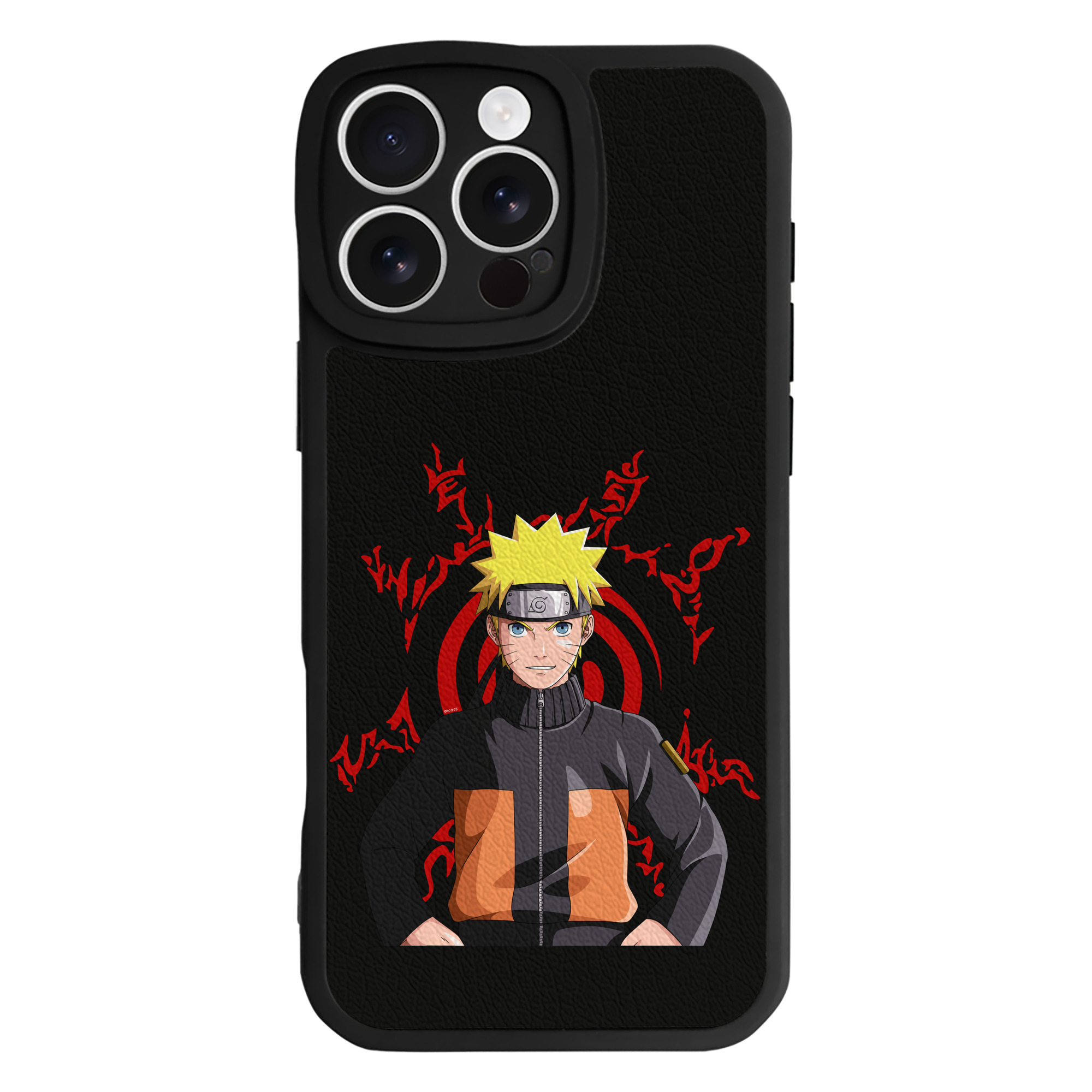 （画像用） NARUTO -ナルト- うずまき ナルト Uzumaki Naruto 【iPhone 16シリーズ対応】シリコンスマホケース（レザー調） 材質：シリコン